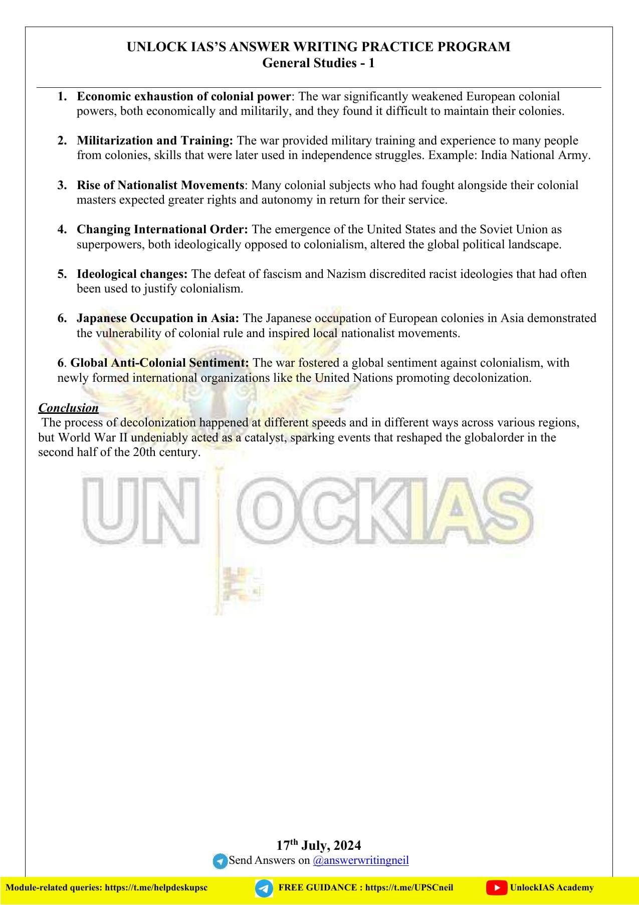 GS Paper 1 — Model Answers — Page 15