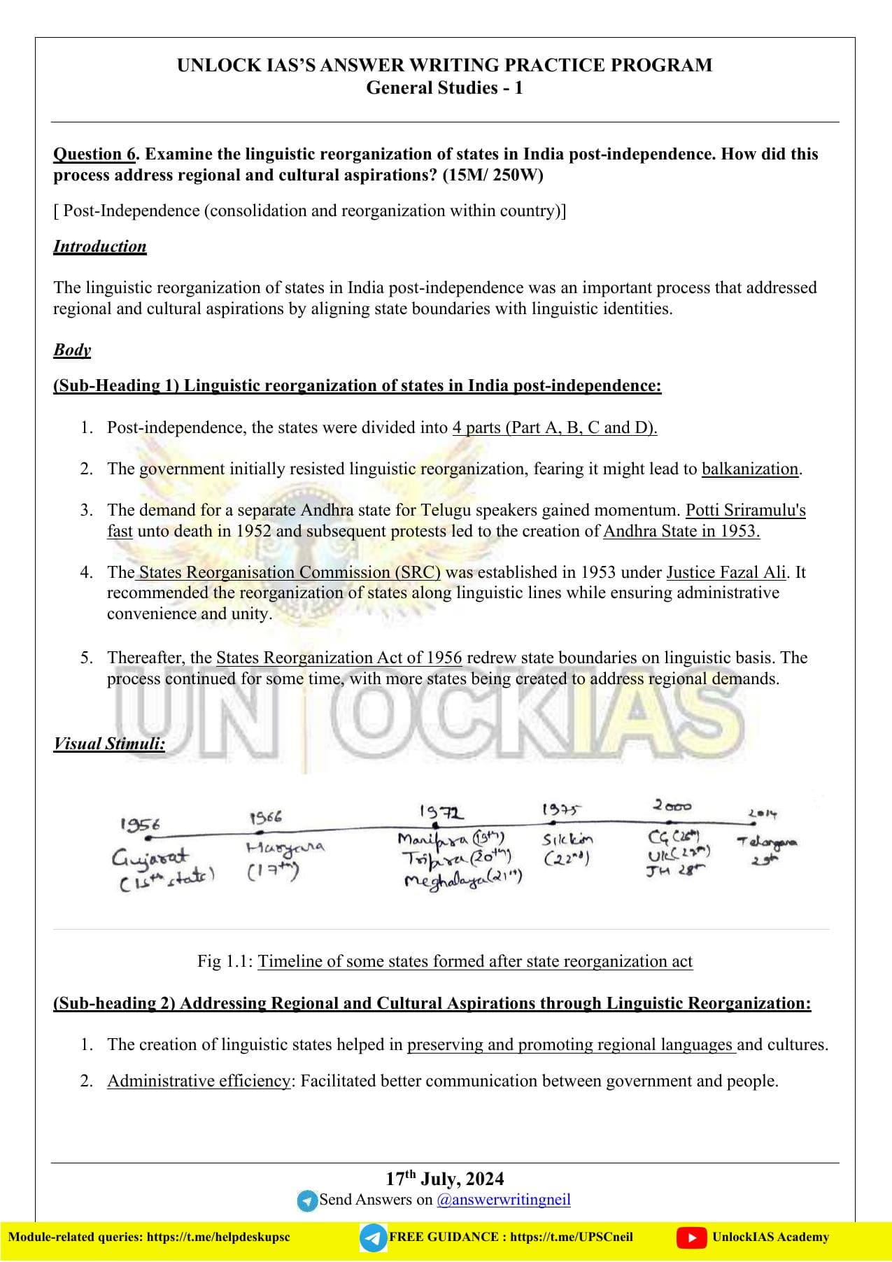 GS Paper 1 — Model Answers — Page 18