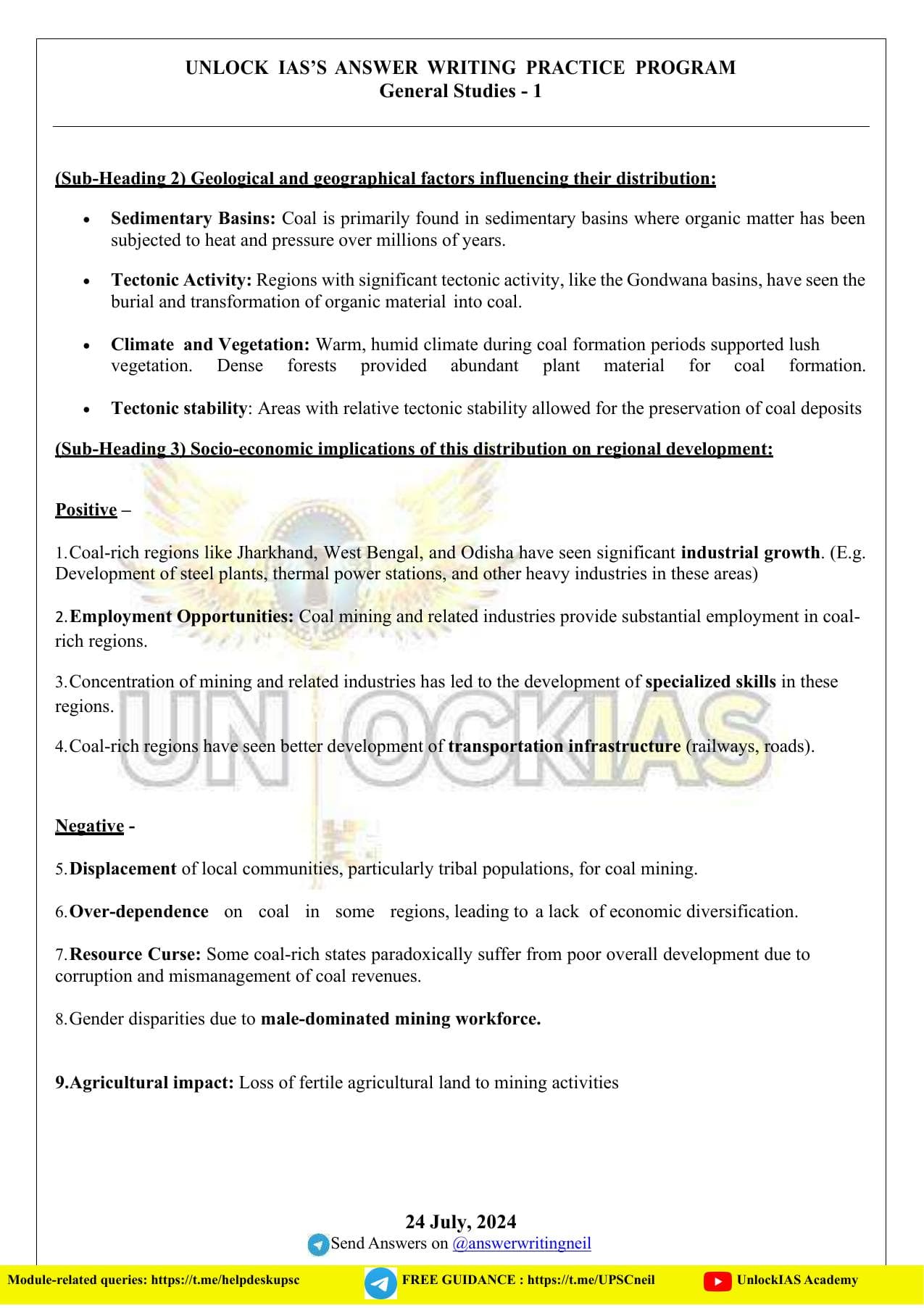 GS Paper 1 — Model Answers — Page 33