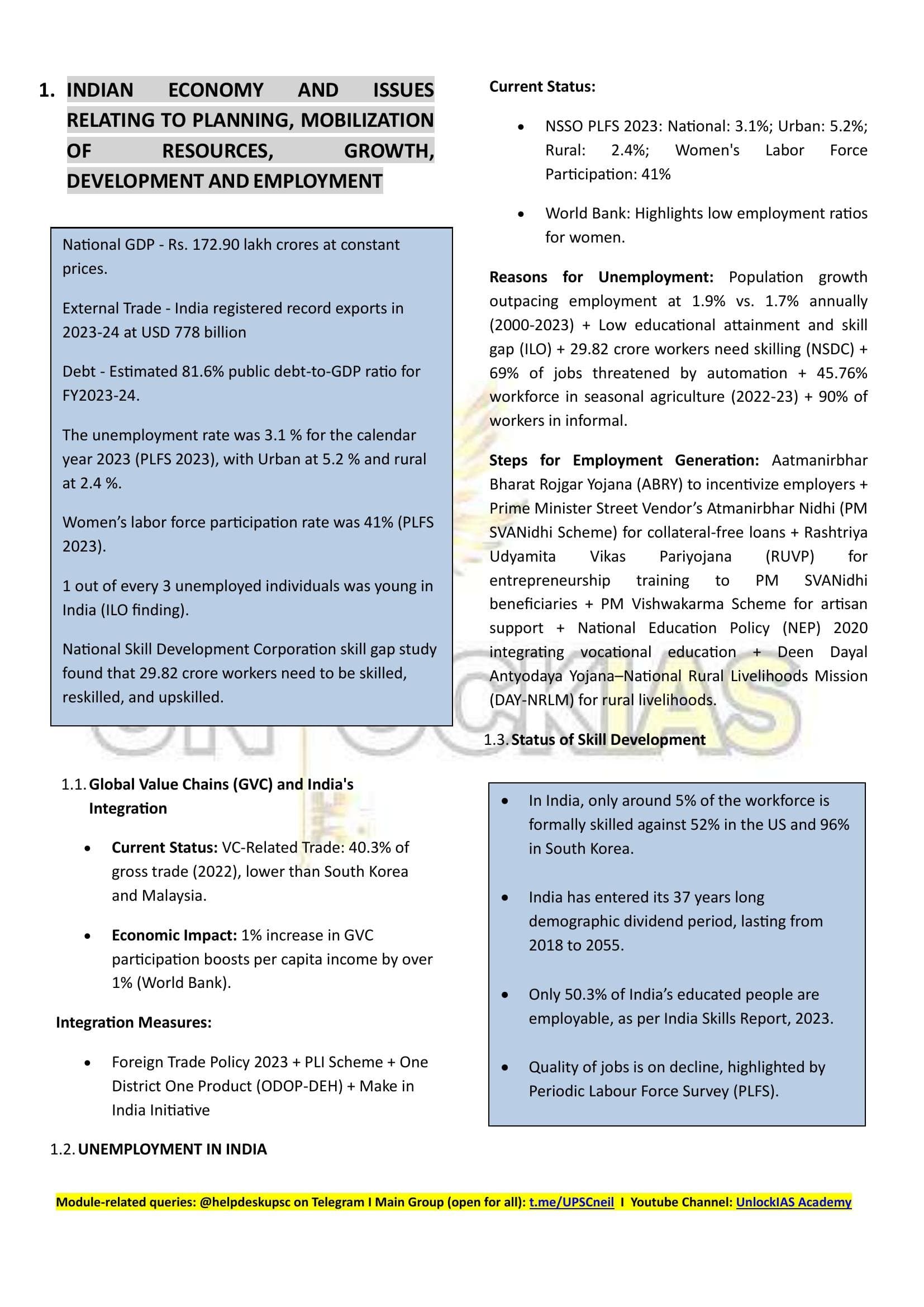 Indian Economy — Growth & Development