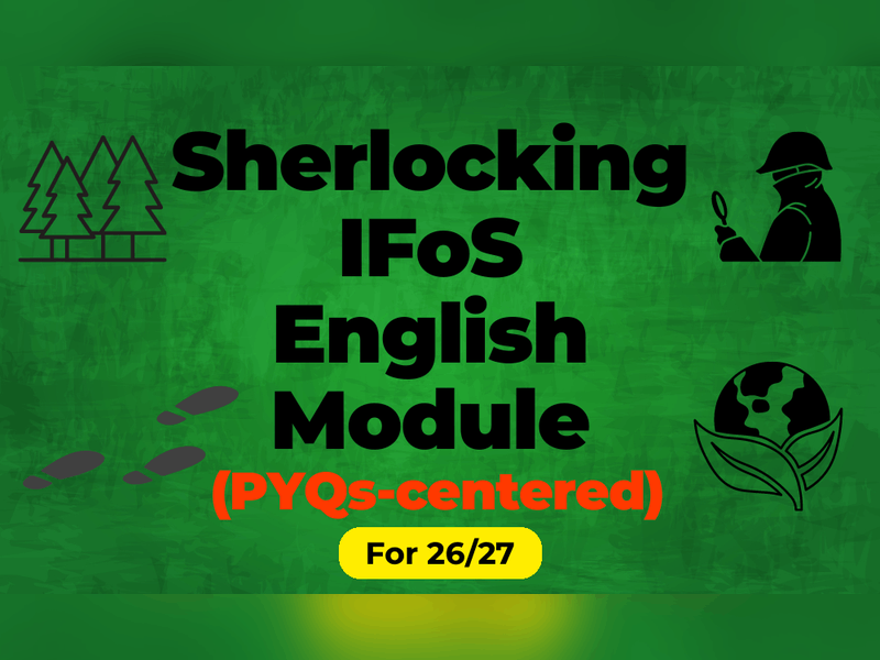 Sherlocking IFoS English Module