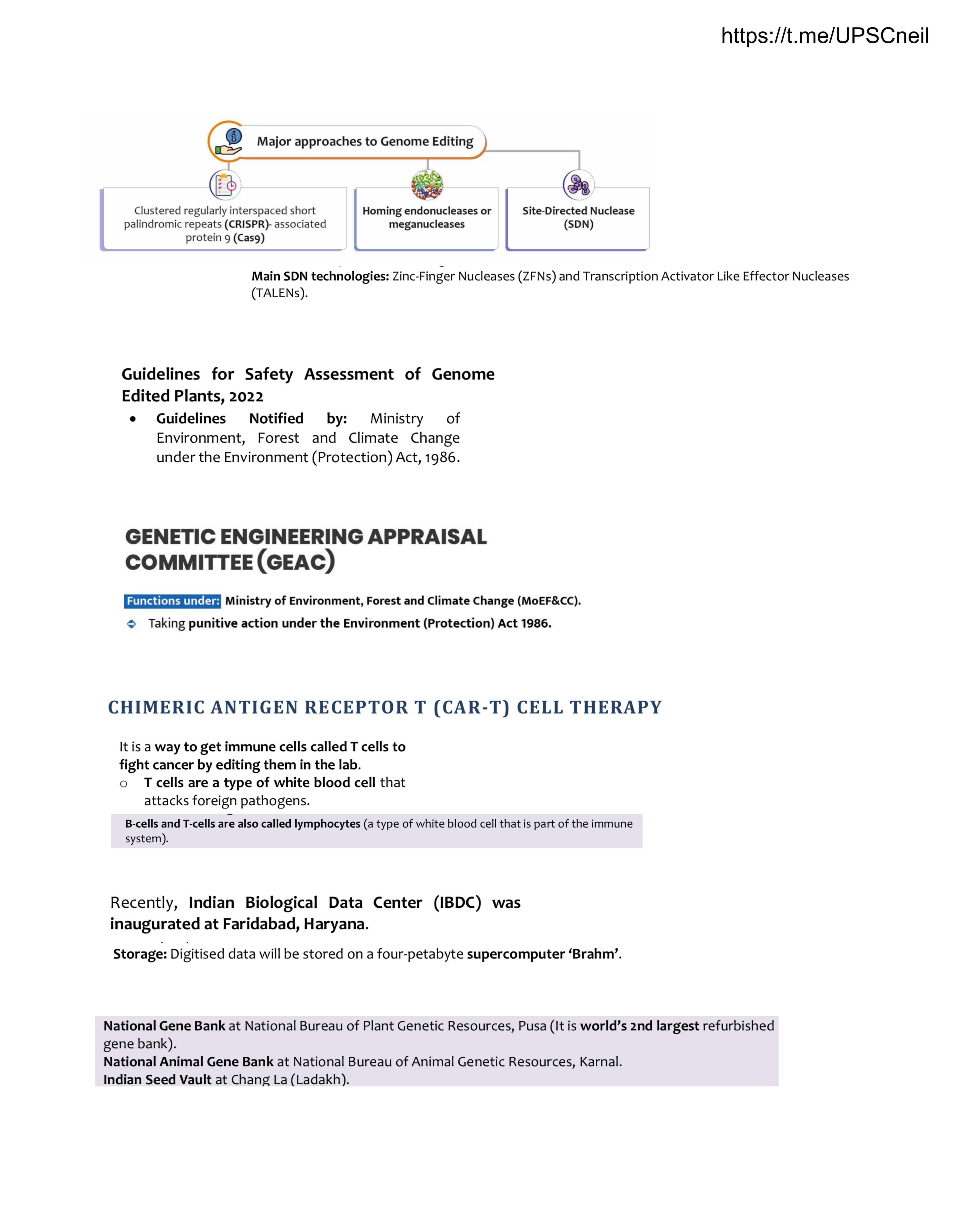 Genome Editing, GEAC & Biotechnology