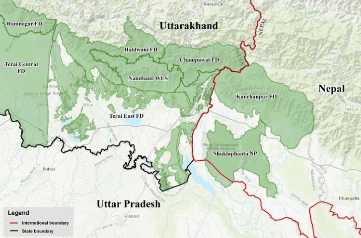 Illustration for Nandhaur Wildlife Sanctuary Corridor