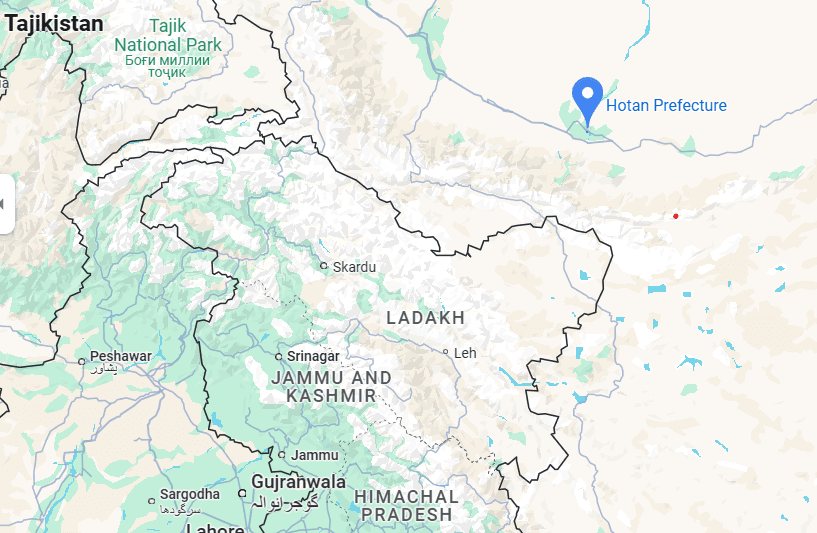 Illustration for Hotan Prefecture Border Dispute (Aksai Chin)