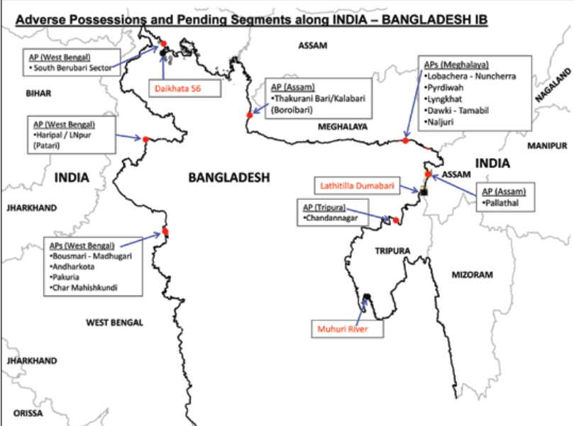 Illustration for India-Bangladesh Border Disputes (Border Management)