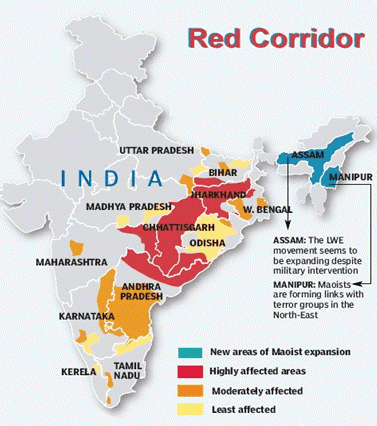 Illustration for Naxalism Causes and Countermeasures (Left-Wing Extremism)