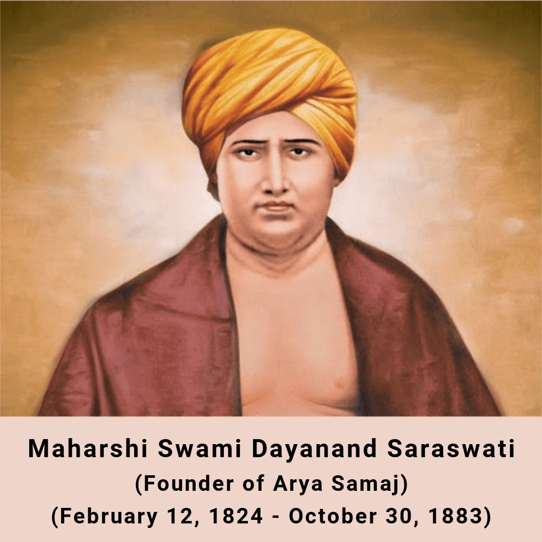 Illustration for Swami Dayanand Saraswati Birth Anniversary (Social Reformers)