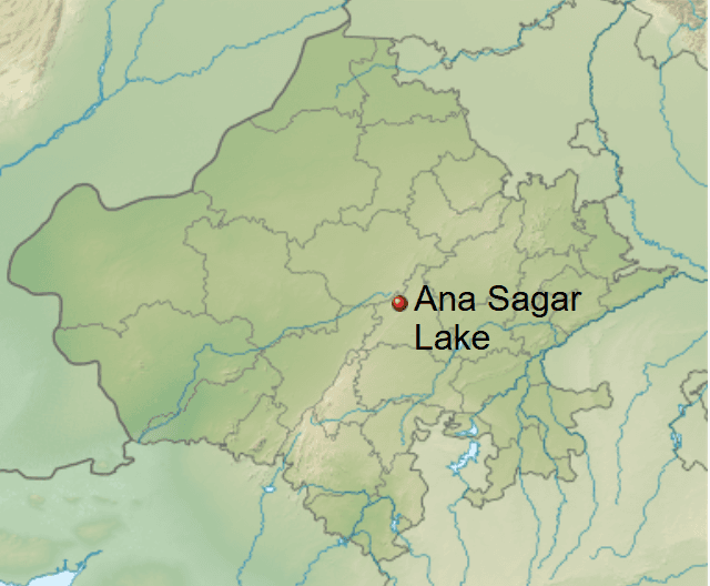 Illustration for Ana Sagar Lake in Rajasthan (Indian Lakes)
