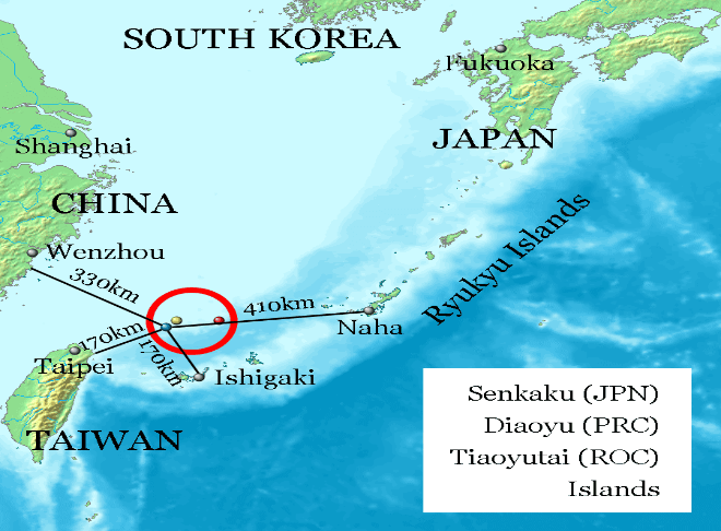 Illustration for Senkaku Islands Territorial Dispute (Disputed Islands)