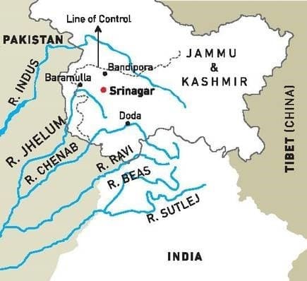 Illustration for Jhelum River Profile (Indus Tributary)