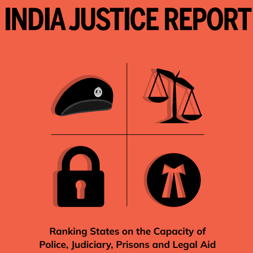 Illustration for India Justice Report 2025 Findings (Justice Delivery)