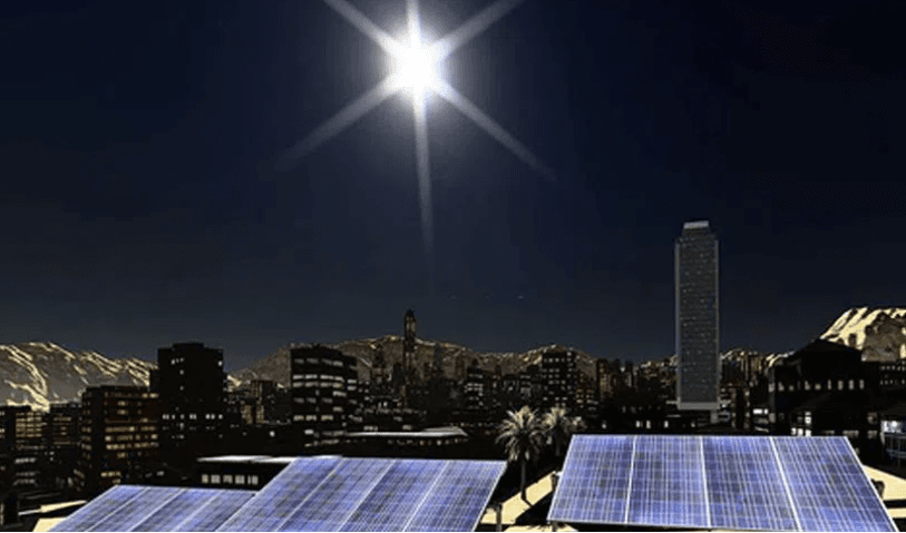 Illustration for Moonlight Solar Panel Innovation (Solar Innovation)