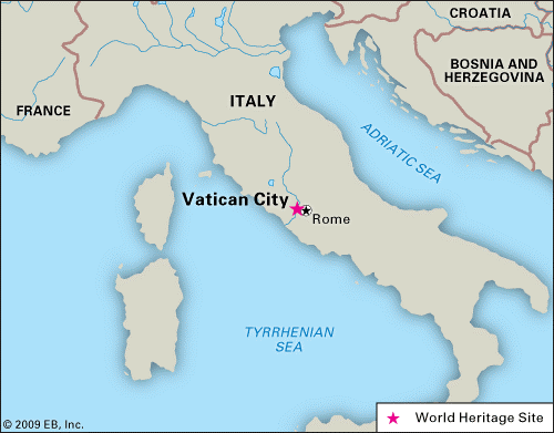 Illustration for Vatican City Enclave State (Places in News)