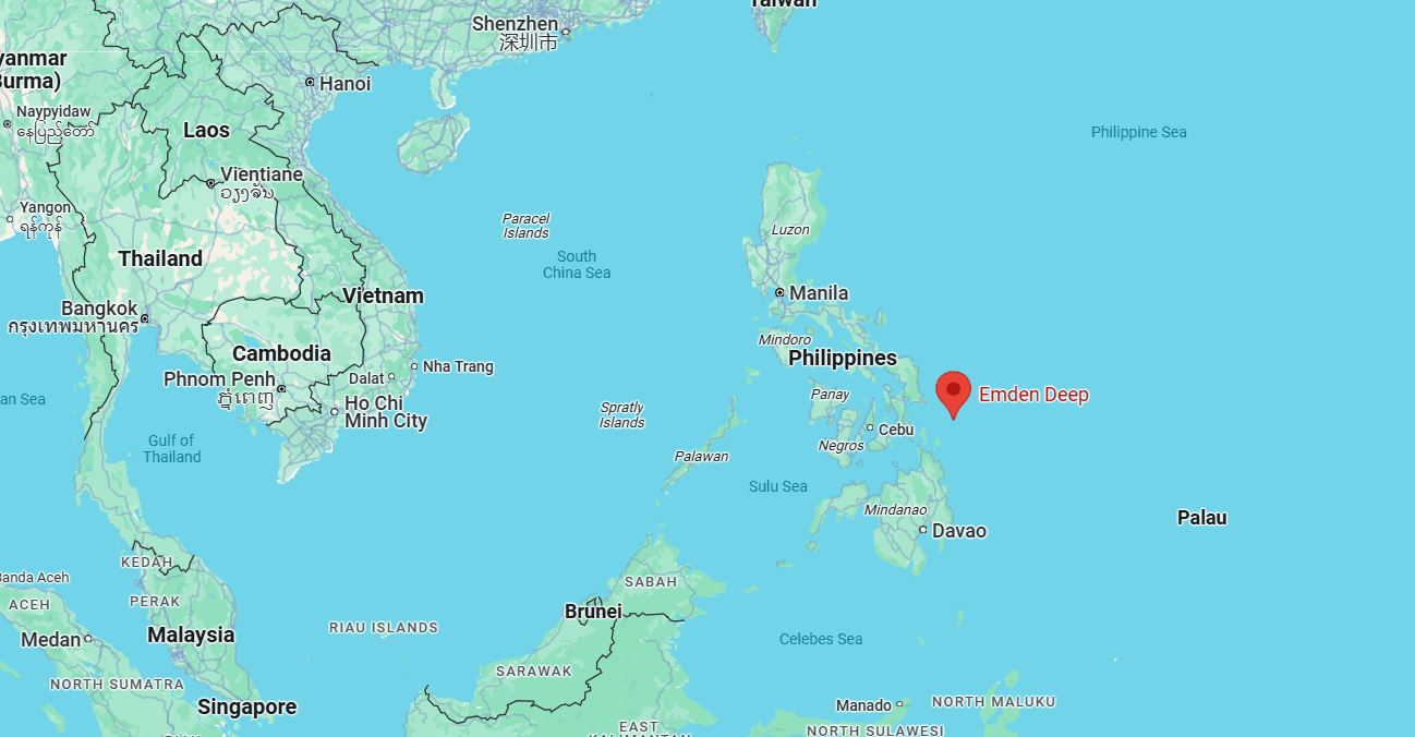 Illustration for Emden Deep in Philippine Trench (Oceanic Trench)