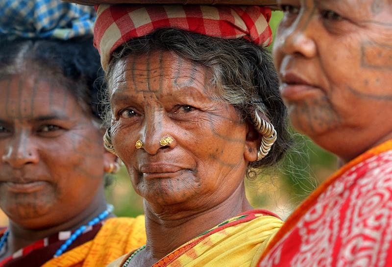 Illustration for Kandha Tribe and Facial Tattooing (Kandha Tribe)