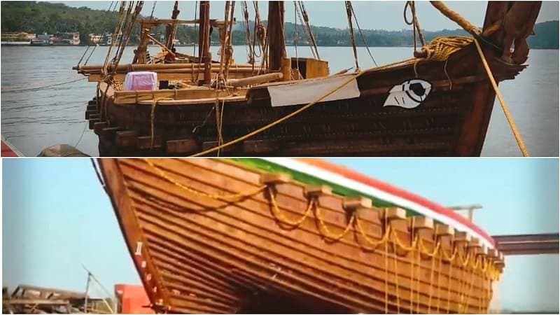 Illustration for INSV Kaundinya Stitched Sail Ship (Maritime Heritage)