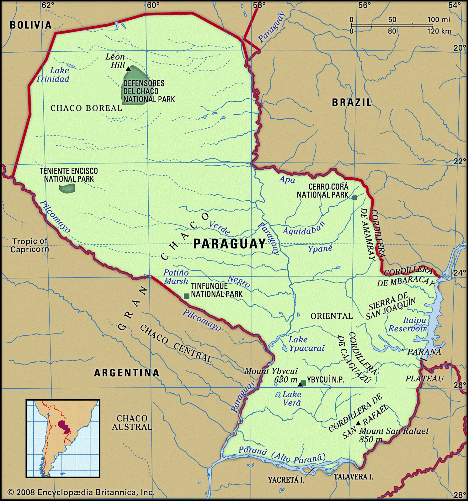 Illustration for Paraguay Rivers and Landforms (Paraguay Geography)