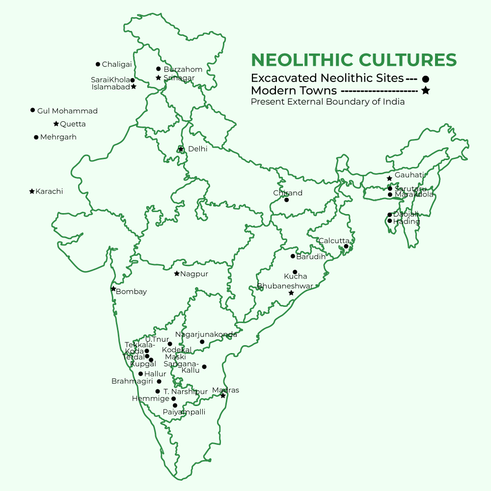 Illustration for Daojali Hading Neolithic Site Assam (Neolithic Site)