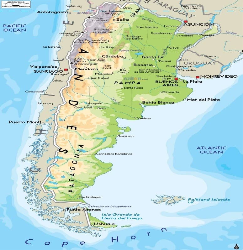 Illustration for Argentina Geography and Bilateral Links (Argentina Geography)