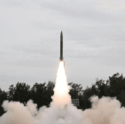 Illustration for Pralay Quasi-Ballistic Missile Tests (Ballistic Missile)