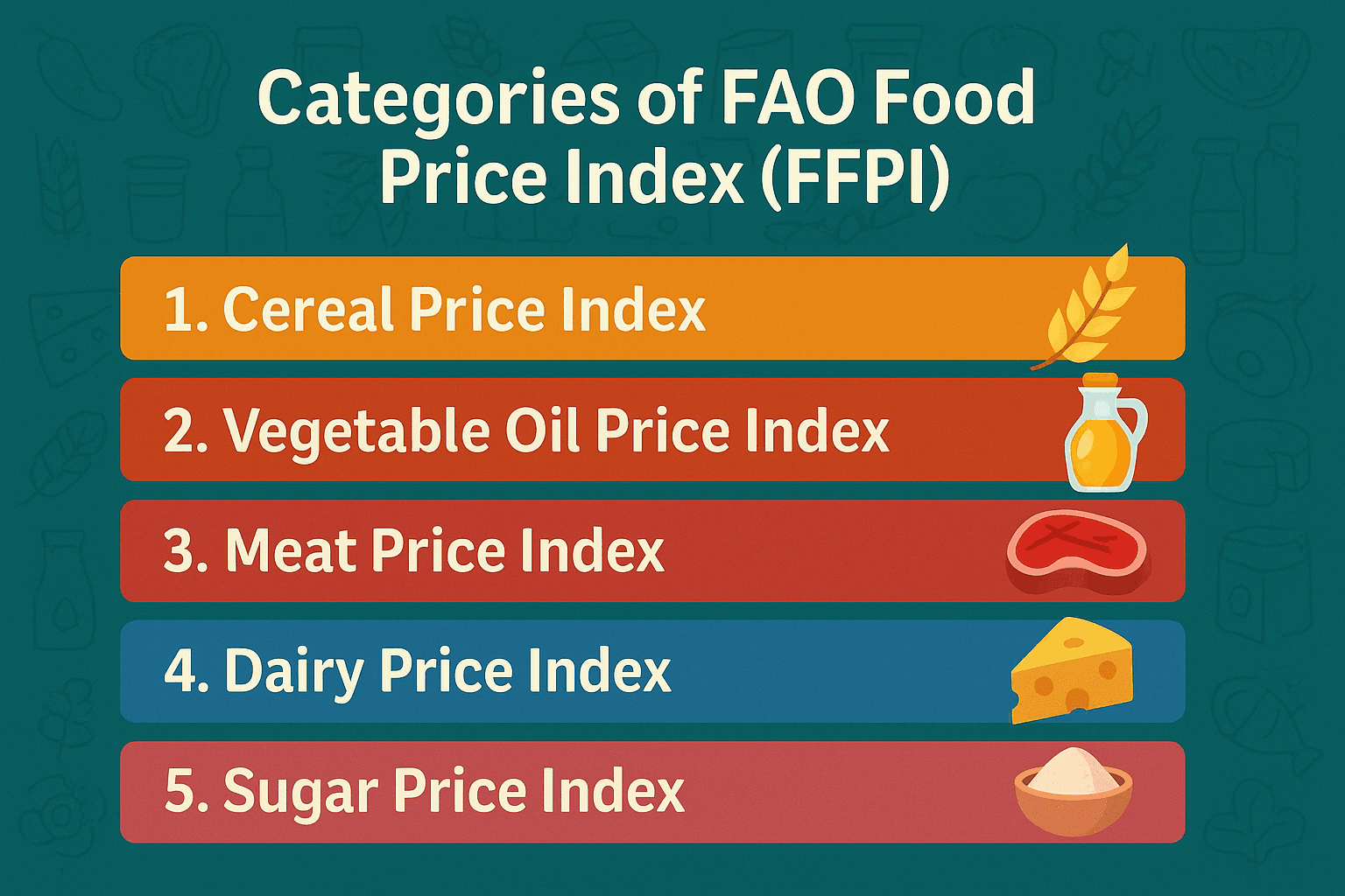 Illustration for FAO Food Price Index (Food Prices)