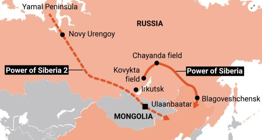 Illustration for Power of Siberia-2 Gas Pipeline (Russia–China Energy)