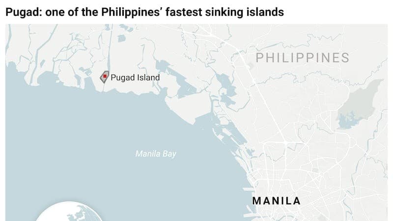 Illustration for Pugad Island Land Subsidence Risk (Sea-Level Rise)