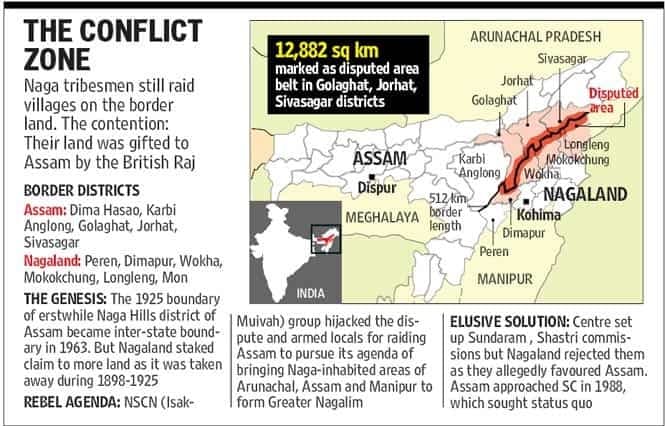 Illustration for Assam–Nagaland Border Dispute (Interstate Boundary)
