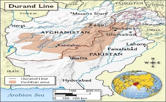 Illustration for Durand Line Border Demarcation (Afghan-Pak Border)