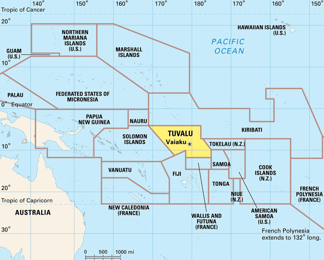 Illustration for Tuvalu Pacific Island Vulnerability (Pacific Island)