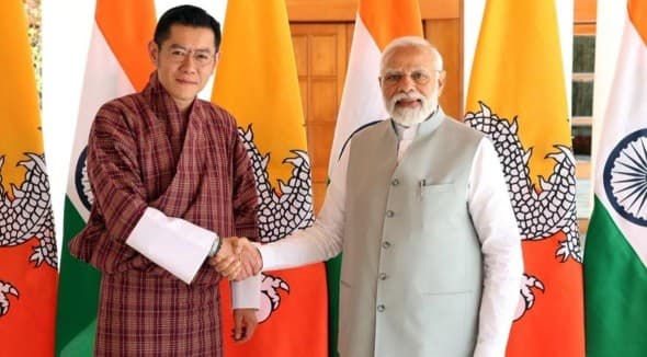 Illustration for India–Bhutan Strategic Partnership Overview (India-Bhutan Relations)