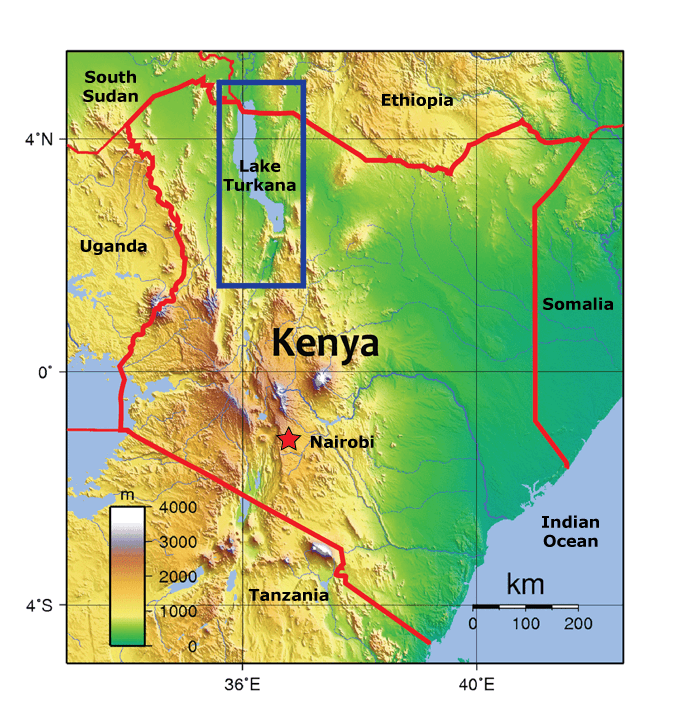 Illustration for Lake Turkana Desert Rift Lake (Places in News)