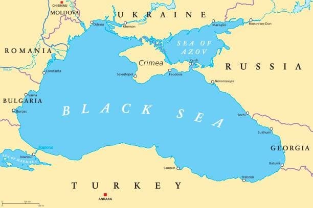 Illustration for Black Sea Location and Features (Regional Geography)