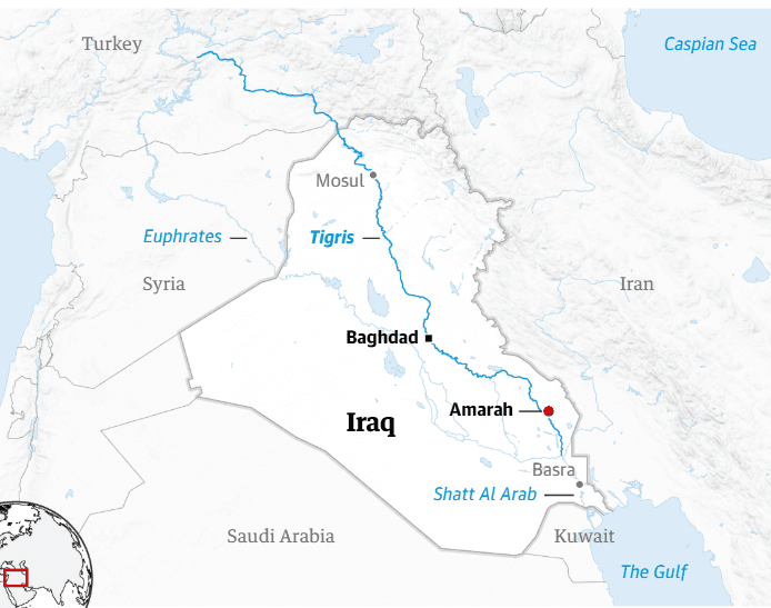 Illustration for Tigris River Mapping (Middle East River)