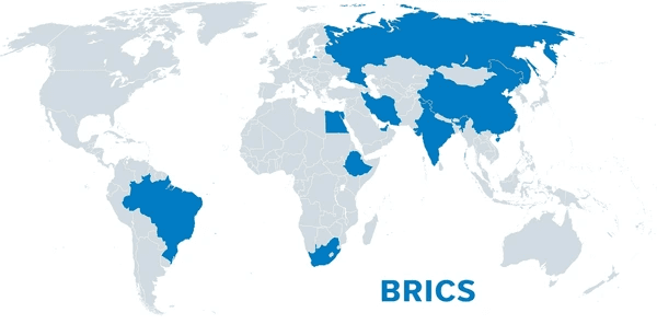 Illustration for BRICS Geopolitical Role Expansion (BRICS Summit)