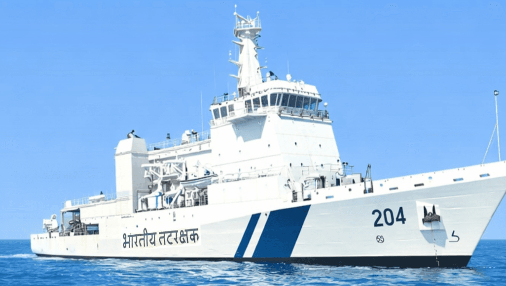 Illustration for ICG Pollution Control Vessel Samudra Pratap (Oil Spill Response)