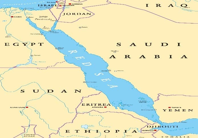 Illustration for Red Sea Physical Geography (Red Sea Mapping)
