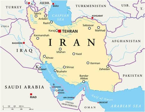 Illustration for Iran Geostrategic Mapping (Iran Geography)