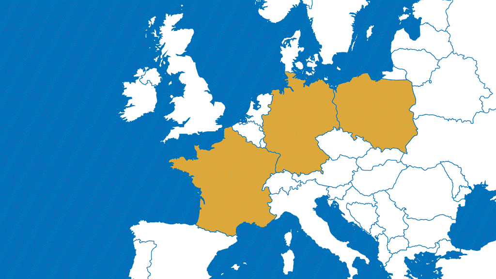 Illustration for Weimar Triangle Trilateral Grouping (Trilateral Grouping)