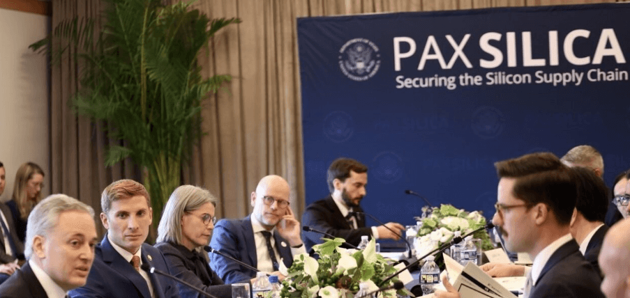 Illustration for US-Led Pax Silica Supply Chain Alliance (Tech Supply Chains)