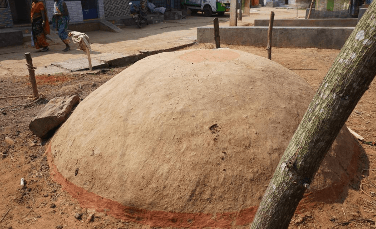 Illustration for Paathara Underground Grain Storage Tradition (Traditional Storage)