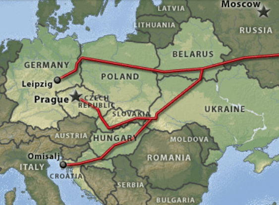 Illustration for Druzhba Oil Pipeline Network (Oil Pipeline)