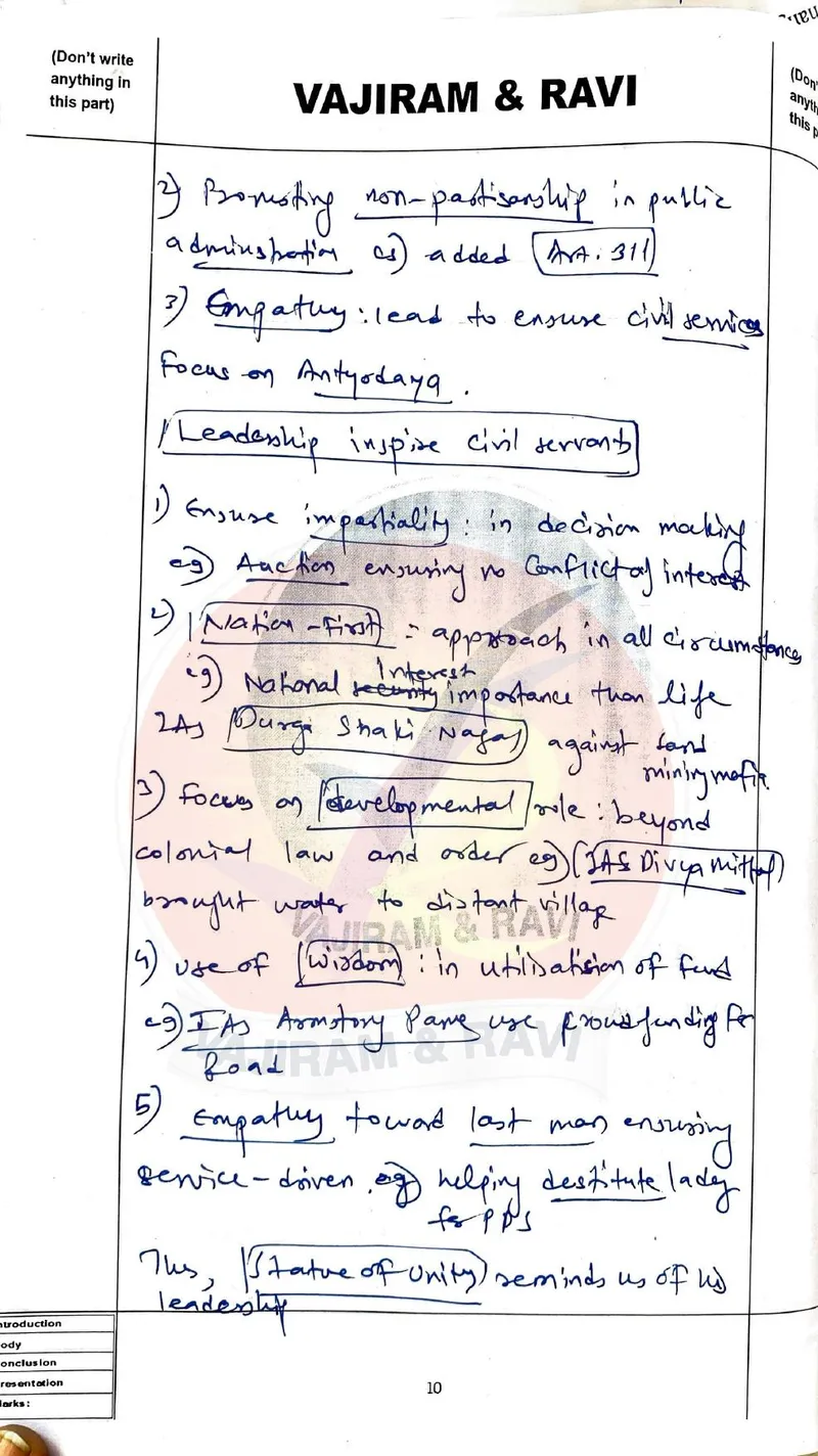 Aakash Om Trivedi — UPSC General Studies mains answer copy (Rank 73, CSE 2025): handwritten answer sheet — further page from this booklet (1 of 3 shown)
