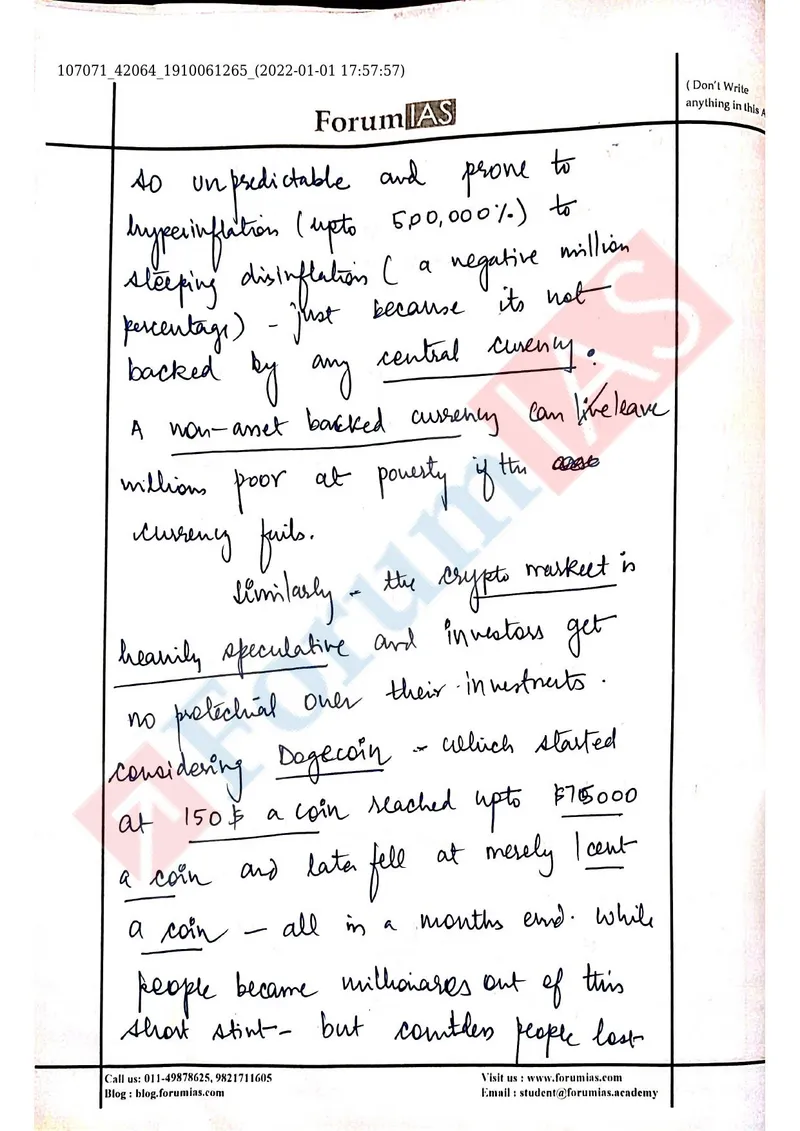 Devesh Chaturvedi — UPSC Essay mains answer copy (Rank 148): handwritten answer sheet — further page from this booklet (3 of 3 shown)