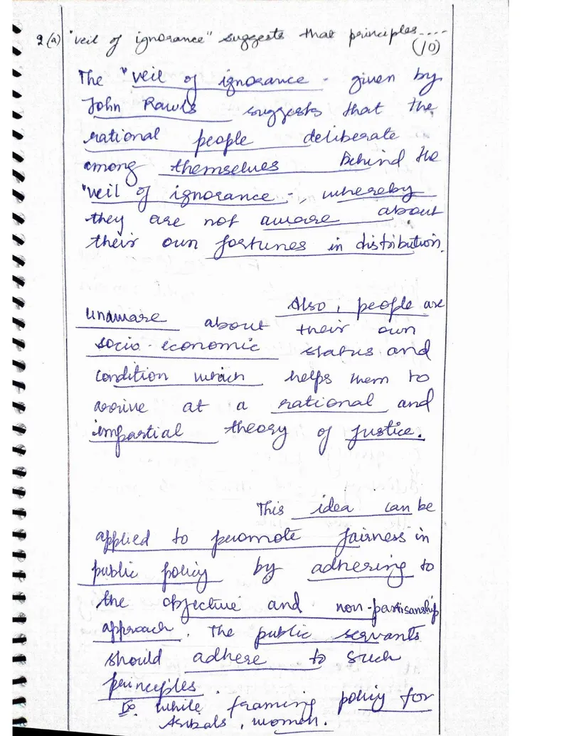 Kumud Mishra — UPSC Ethics (GS4) mains answer copy (Rank 69, CSE 2024): handwritten answer sheet — further page from this booklet (3 of 3 shown)