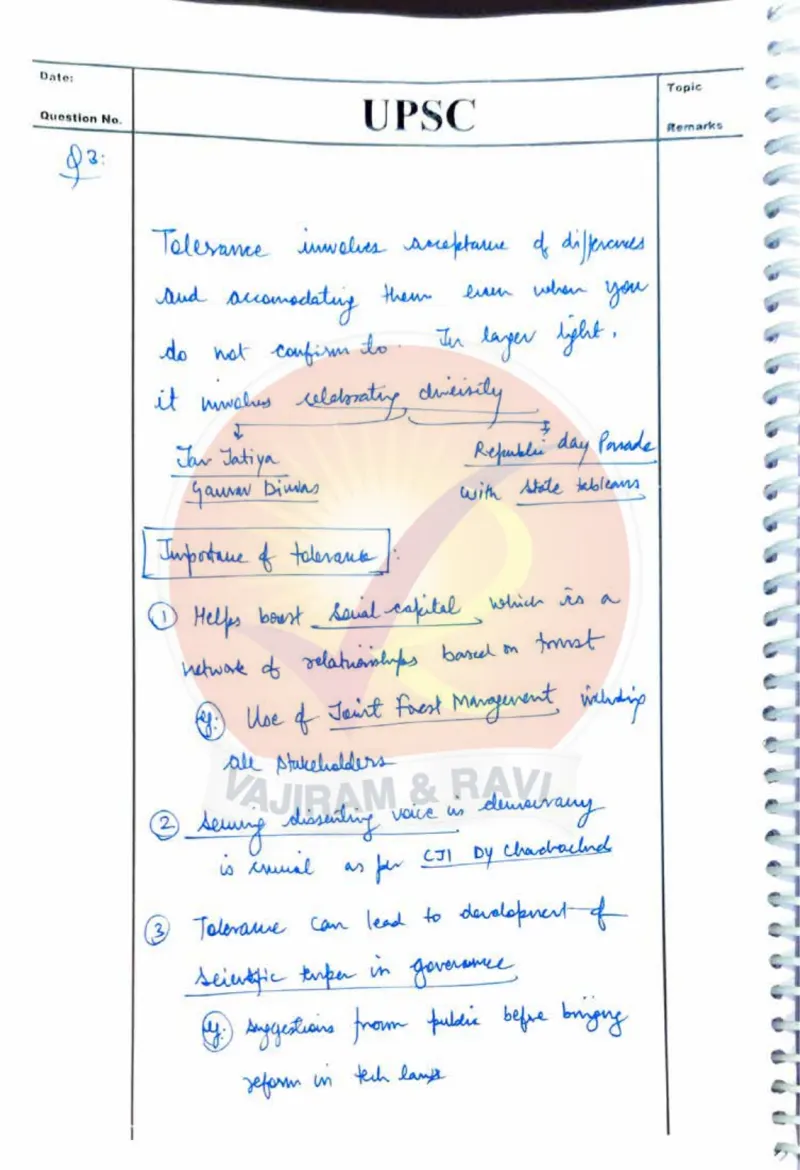 Madhav Agrawal — UPSC Ethics (GS4) mains answer copy (AIR 16, CSE 2024): handwritten answer sheet