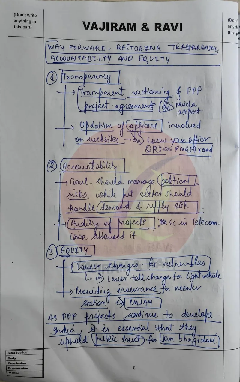 Puru Dubey — UPSC General Studies mains answer copy (Rank 86, CSE 2025): handwritten answer sheet — further page from this booklet (1 of 3 shown)