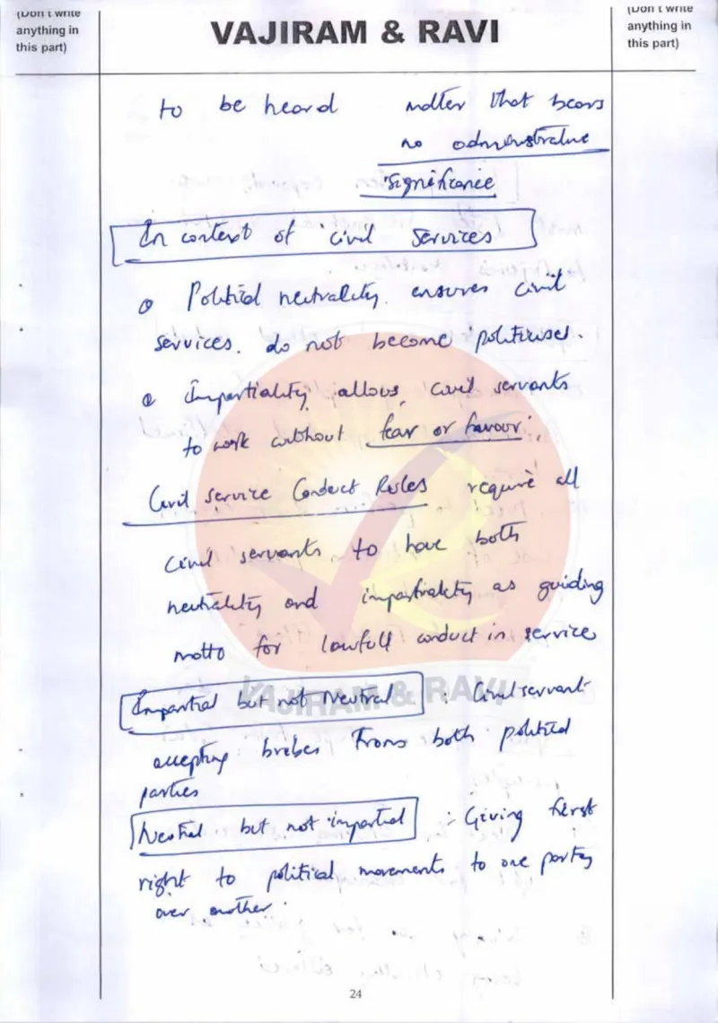 Ranga Manju — UPSC Ethics (GS4) mains answer copy (Rank 24, CSE 2024): handwritten answer sheet