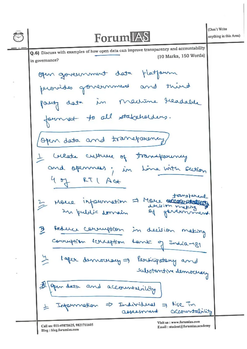 Shishir Gupta — UPSC General Studies mains answer copy (Rank 50, CSE 2019): handwritten answer sheet — further page from this booklet (3 of 3 shown)