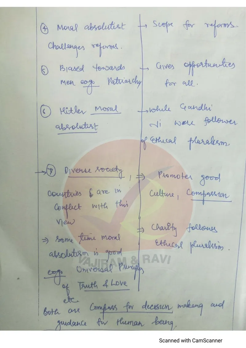 Vimal Kumar — UPSC Ethics (GS4) mains answer copy (Rank 107, CSE 2025): handwritten answer sheet — further page from this booklet (1 of 3 shown)